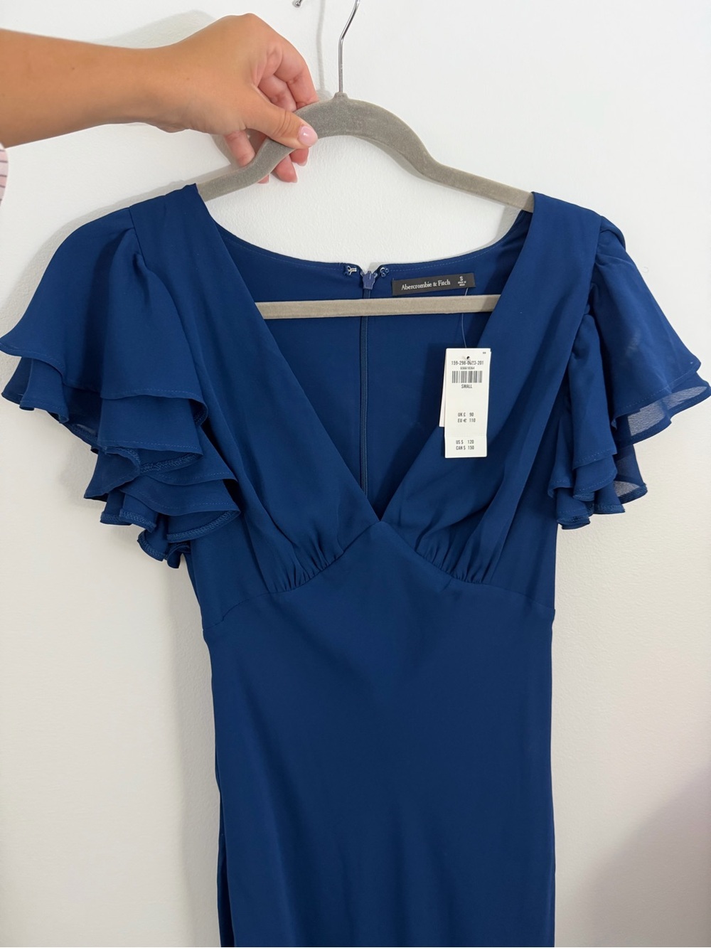 Abercrombie and Fitch Elegant Navy Blue Maxi Dress